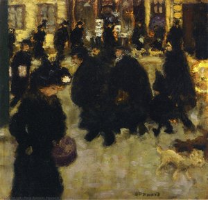 Figures In The Street — Pierre Bonnard