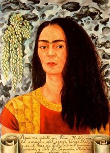 Autorretrato Con El Pelo Suelto — Frida Kahlo