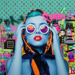 Fragmented Iconography: A Singular Vision Of Neon Chaos And Urban Luxury — Caroline Pelletier