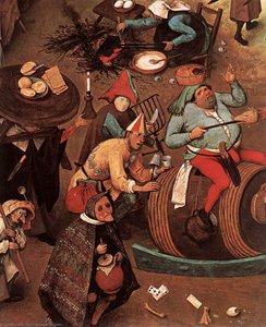 The Fight Between Carnival And Lent (detail) — Pieter Bruegel The Elder