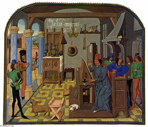 The Scribe's Workshop — Loyset Liédet