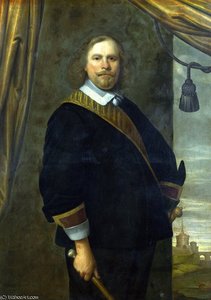 Portrait Of A Dutch Commander — Caesar Van Everdingen (cesar Pietersz)