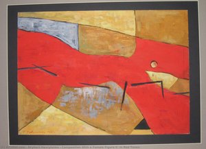 Composition With A Female Figure Ii (in Red Tones) — Hryhorii Havrylenko (grigory Gavrilenko)