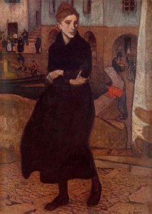 Pescadora En El Puerto — Aurelio Arteta