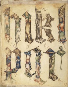Gothic Letters From A Model Book — Giovannino De' Grassi