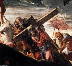 El Ascenso A La Calvario (detalle) — Jacopo Tintoretto