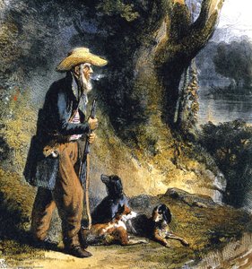 The Great Traveller Charles Alexandre Lesueur In The Forest — Karl Bodmer