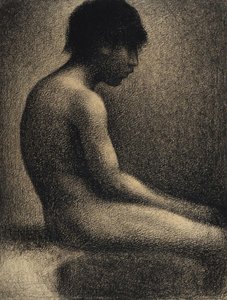 Seated Nude: Study For — Georges Pierre Seurat