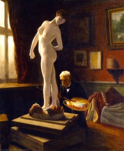 Self-portrait Painting The Ball Player — Jean-léon Gérôme