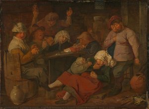 Poor Folk Drinking In A Tavern, Adriaen Brouwer, C. 1625 - C. 1630 — Adriaen Brouwer