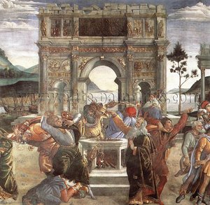 La Punizione Di Korah — Sandro Botticelli
