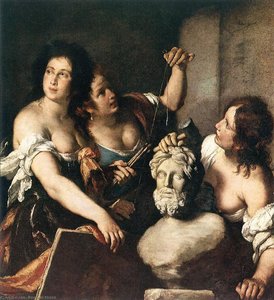 Allegory Of Arts — Bernardo Strozzi