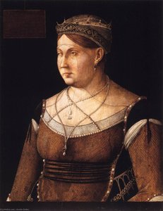 Portrait Of Caterina Cornaro, Queen Of Cyprus — Gentile Bellini