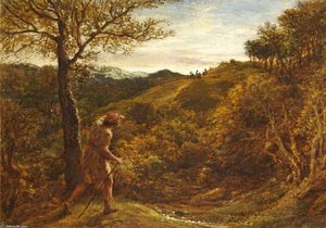 Viaggiatori Al Tramonto — John Linnell