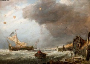 Off Calais — Clarkson Frederick Stanfield