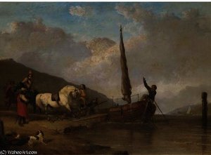 The Ferry Crossing — Abraham Cooper