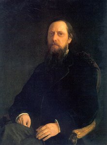 Portrait Of The Author Mikhail Saltykov-shchedrin — Nikolai Ge