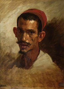 Study For The Head Of A Young Arab — Isidore Pils