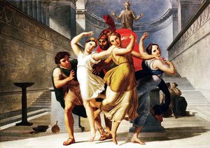Theseus And Pirithous Abducting Elena — Pelagio Palagi