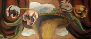 Composition With Tulips And A Hat — Duncan Grant