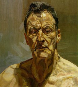 Reflection (self-portrait) — Lucian Freud