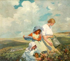 Blackberry Gathering — Elizabeth Adela Stanhope Forbes