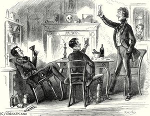 Mr. Bob Sawyer's Boy Peeped Through The Glass Door, — Hablot Knight Browne