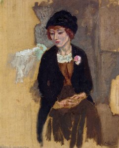 Hermine In A Black Hat — Julius Mordecai Pincas
