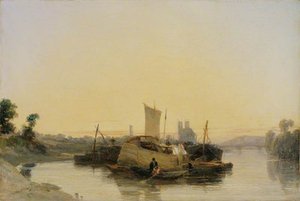 On The Seine Near Mantes — Richard Parkes Bonington