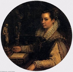 Self-portrait In A Studio — Lavinia Fontana