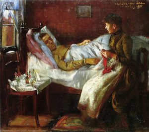 Franz Heinrich Corinth On His Sickbed — Lovis Corinth