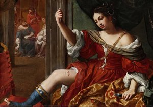 Portia Wounding Her Thigh — 엘리사베타 시라니
