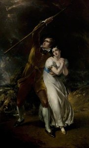 Celadon And Amelia In A Storm — John Wood