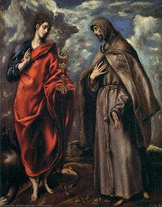 Johannes Kastaja Ja Franciscus Assisilainen — El Greco