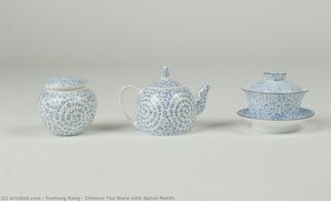 Chinese Tea Ware With Spiral Motifs — Yunfeng Kong