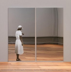 Donna Che Indica (woman Who Points) — Michelangelo Pistoletto