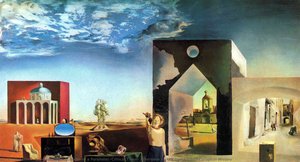Suburbs Einer Paranoidisch-kritischen Stadt, Nachmittag Am Vorort Europäischer Geschichte — Salvador Dalí
