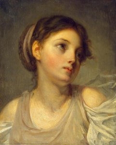Joven Con Túnica Lila — Jean-baptiste Greuze