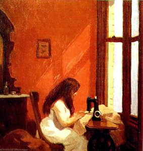 Das Mädchen Am Singer — Edward Hopper