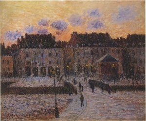 Fish Market At The Port Of Dieppe — Gustave Loiseau