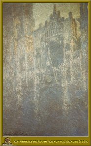 Cathédrale De Rouen - Le Portail À L'aube — Claude Monet