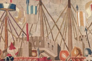 Detail Of The Tapestry “the Siege Of Asilah” — Tournai Passchier Grenier