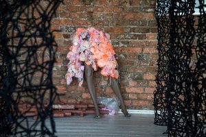 Liza Grobler, Working With Mohair, Spray Paint And Pool Tubes ( — Liza Grobler