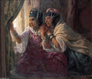 À La Fenêtre — Alphonse Etienne Dinet (nasreddine Dinet)