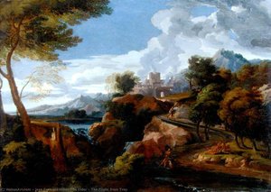The Flight From Troy — Jean François Millet The Elder