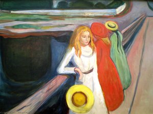 Dívka Na Mostě — Edvard Munch