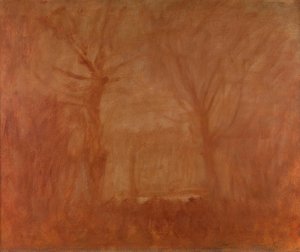 Flaming Landscape — Baron László Mednyánszky, Ladislaus Josephus Balthasar Eustachius Mednyánszky