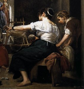 La Fable D'arachne (détail) — Diego Rodríguez De Silva Y Velázquez