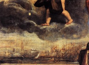 Doga Antonio Grimani Klečeći Pred Verom (detalj) — Tiziano