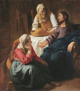 Christus In Het Huis Van Martha En Maria — Johannes Vermeer